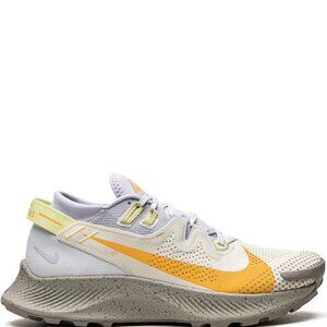 Nike Women's Platinum Orange Fossil Pegasus Trail 2 Athletic Running Shoes 9.5